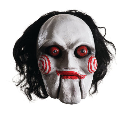 Rubie's Jigsaw Billy Adult Overhead Mask With Hair Saw