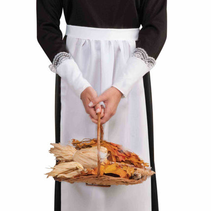 Pilgrim Costume Adult Accessory Set Bonnet, Collar, Cuffs and Apron