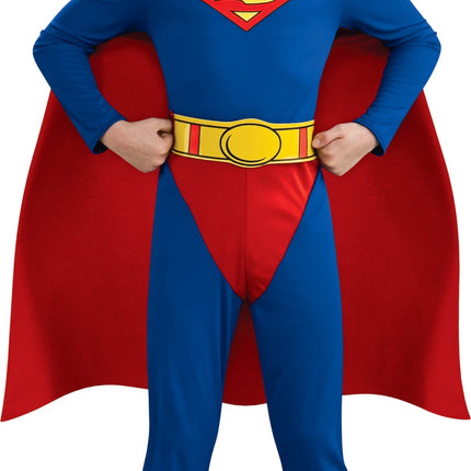 DC Comic Superman Boys Costume With Cape Large