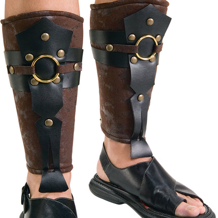 Roman Solider Leg Shin Guard Adult Costume Accessory