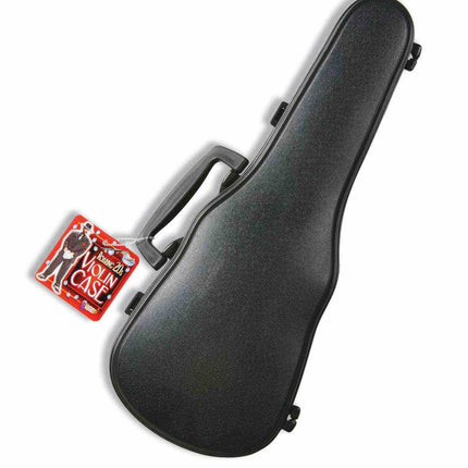 Roaring 20's 15" Violin Case Gangster Handbag Black Plastic