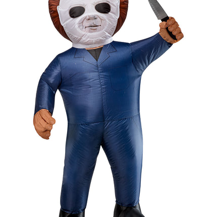 Inflatable Michael Myers Adult Costume With Battery Powered Fan One Size