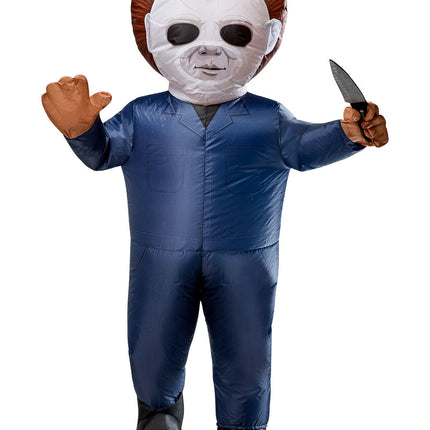 Inflatable Michael Myers Adult Costume With Battery Powered Fan One Size