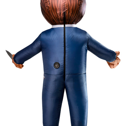Inflatable Michael Myers Adult Costume With Battery Powered Fan One Size