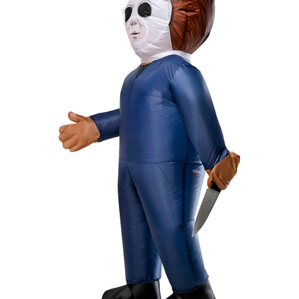Inflatable Michael Myers Adult Costume With Battery Powered Fan One Size