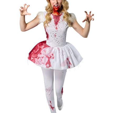 Abducted Abigail Bloody Tutu Dress Horror Ballerina Adult Costume