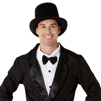 Super Deluxe Felt Black Top Hat Adult