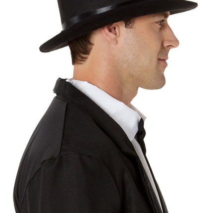 Super Deluxe Felt Black Top Hat Adult