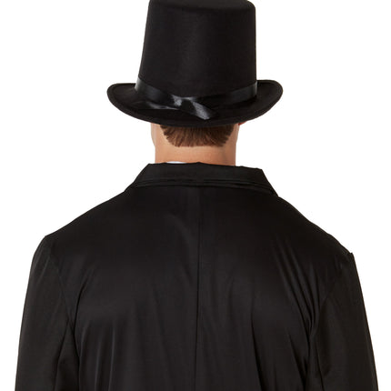 Super Deluxe Felt Black Top Hat Adult