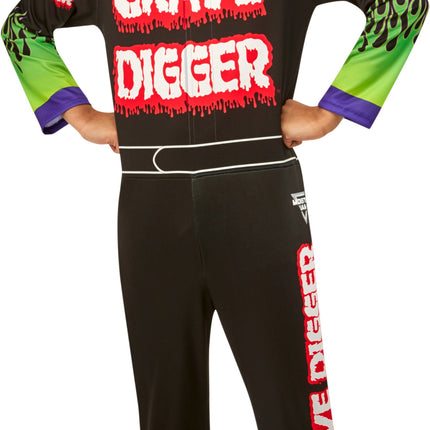 Grave Digger Monster Truck Driver Kids Costume