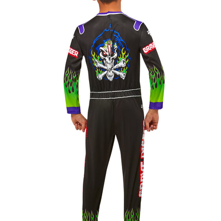 Grave Digger Monster Truck Driver Kids Costume