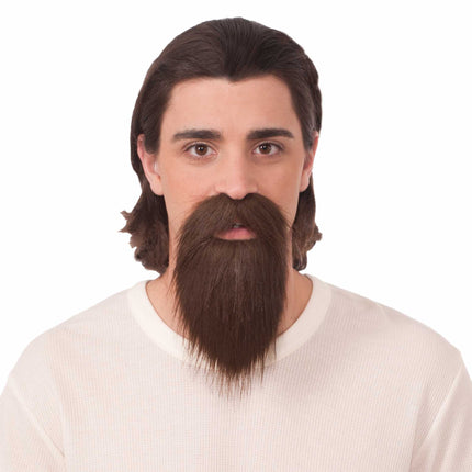 Fake Real Looking Long Brown Goatee Beard