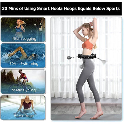 Upgraded Large Size Smart Weighted Exercise Hoola Hoops