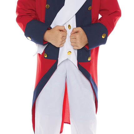 Red Coat Soldier Boys Costume