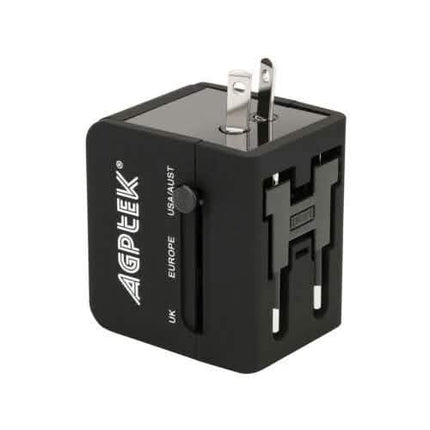 US EU UK AU Travel Universal Adapter USB Charger Type-C AC Wall Plug Converter