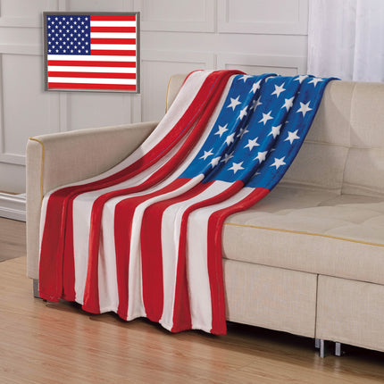 USA American Flag Throw Blanket