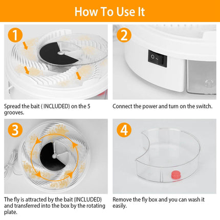 USB powered Electric Fly Trap Automatic Flycatcher