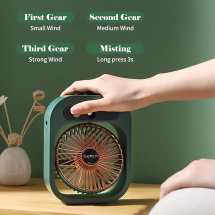 USB Rechargeable Desktop Spray Fan