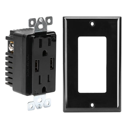 USB Wall Outlet Dual 2.4A USB Wall Charger