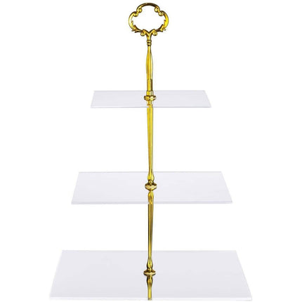 Utenlid 3-Tier Square Stacked Party Cupcake Stand