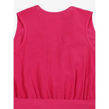 V-Neck Sleeveless Straight Summer Jumpsuit