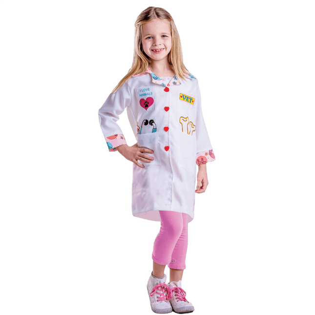 Kids Veterinarian Outfit, Animal Doctor Dress-Up Attire for Children, Veterinary-Themed Role Play Clothing for Parties, School Events and Career Dress-Up Occasions