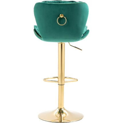 Vintage Swivel Velvet Bar Stools