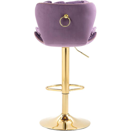Vintage Swivel Velvet Bar Stools