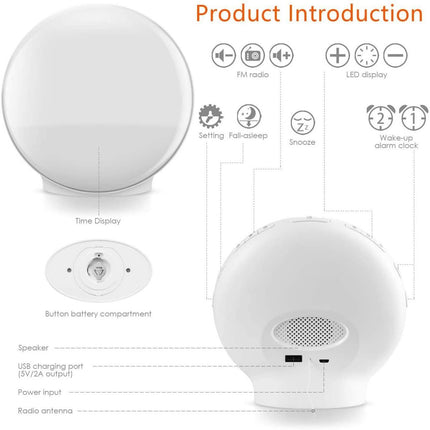 Wake Up Light Sunrise Alarm Clock