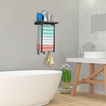 Wall Mounted Towel Rack for Rolled Towels