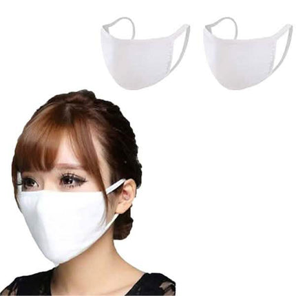 Washable & Resuable 2 Ply Cotton Fabric Face Mask With Elastic Earloop