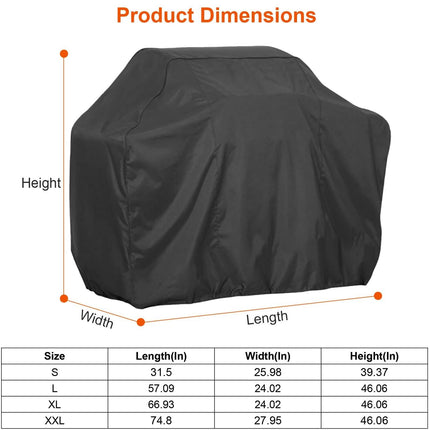 Water-Resistant Heavy Duty BBQ Grill Cover