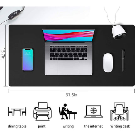 Waterproof Leather Desk Writing Pad for Office and Home
