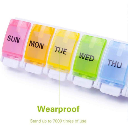 2-Pack: Weekly Pill Organizer Detachable, Sukuos Large Daily Pill Cases