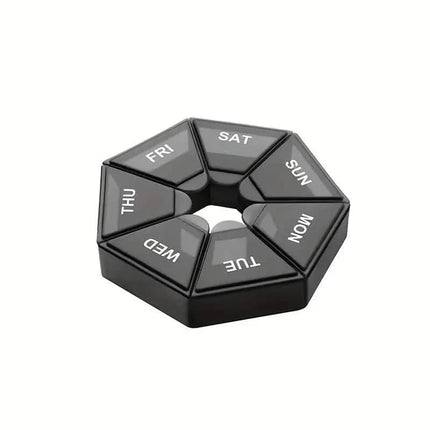 Weekly Rainbow Pill Box - 7-Grid Thickened Pill Storage Box