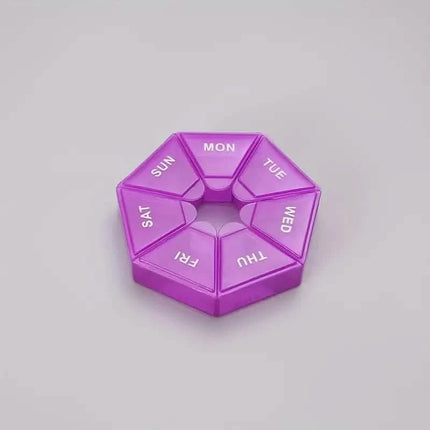 Weekly Rainbow Pill Box - 7-Grid Thickened Pill Storage Box