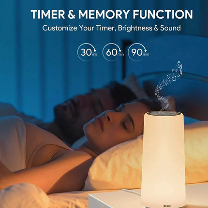 White Baby Sound Machine with Night Light