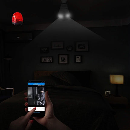WiFi Light Bulb Camera 960P Security Camera 360°