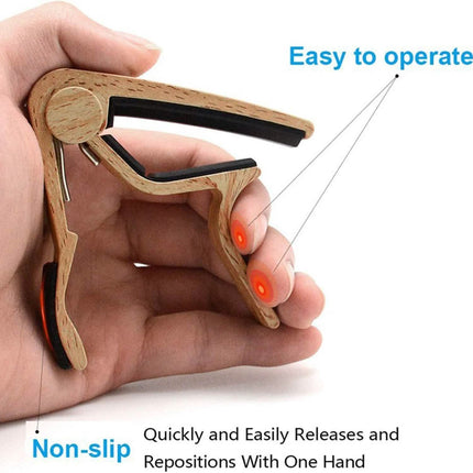 WINGO Quick-Change Capo for 6 String Steel Acoustic and Electric Guitars
