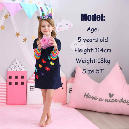 Winter Toddler Girl Long Sleeve Dress