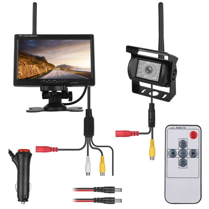 Wireless Backup Camera System Vehicle Rear View Monitor Kit