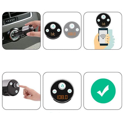 Wireless Bluetooth FM Transmitter Car Kit