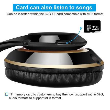 Wireless Bluetooth Headphones Stereo Heavy Bass Earphones Over the Ear Headset