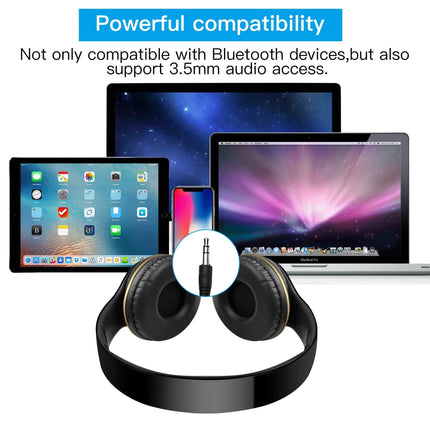 Wireless Bluetooth Headphones Stereo Heavy Bass Earphones Over the Ear Headset