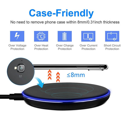 Wireless Charger Qi-Certified Ultra Slim 5W Charging Pad