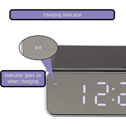 Wireless Charging Digital Alarm Clock