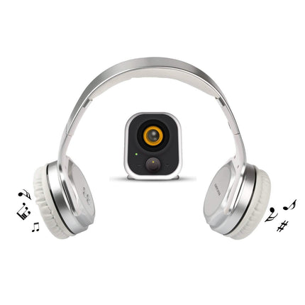 Wireless Foldable Headphones with Built-in Speaker