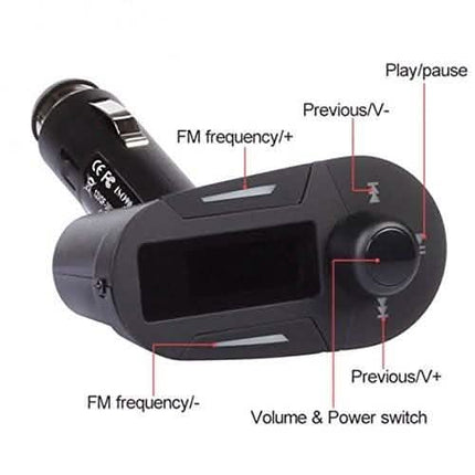 Wireless MP3 Player and FM Transmitter Modulator