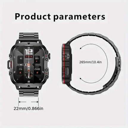 Wireless Talk Fitness AI Voice Outdoor 100+ Sports Mode Outdoor Smart Watch