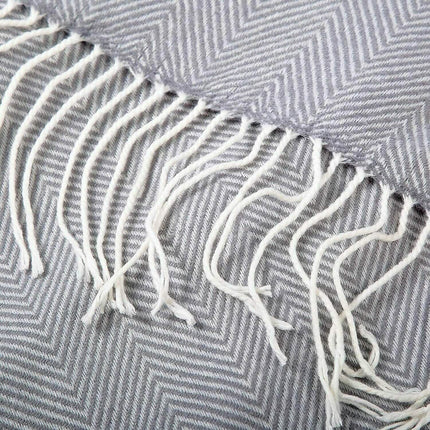 Wisley Home 100% Acrylic Chevron Pattern Throw